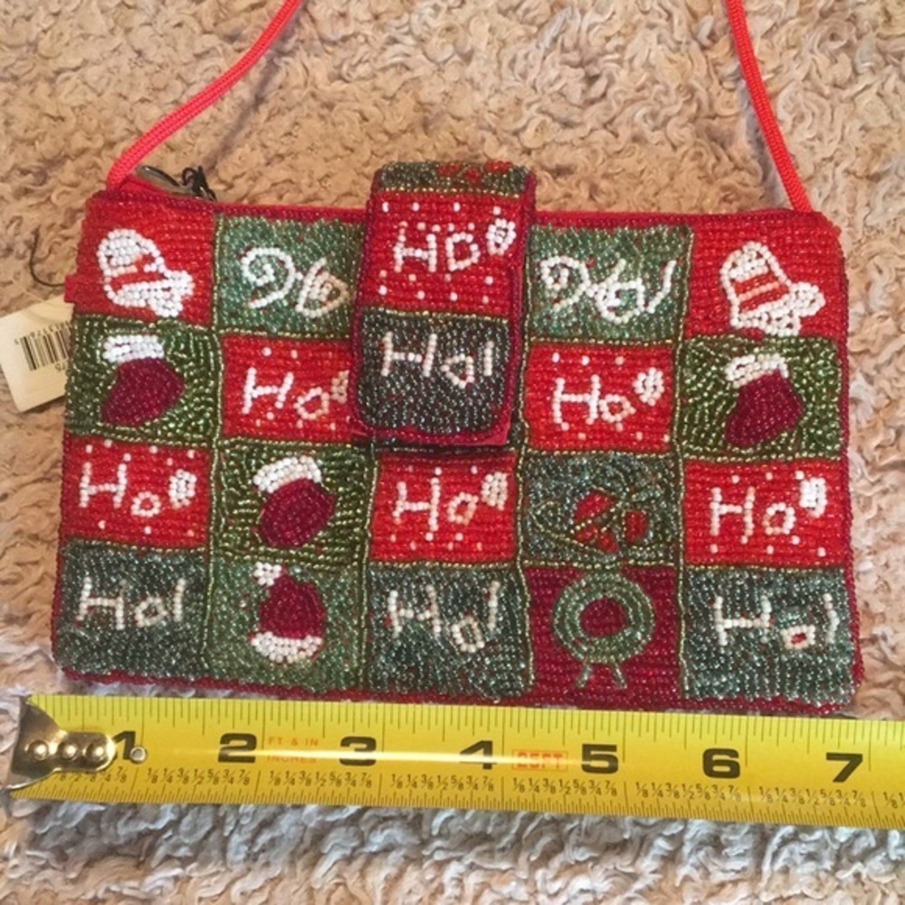 🌸NWT BAMBOO TRADING CO. Beaded Crossbody Bag - Picture 11 of 12